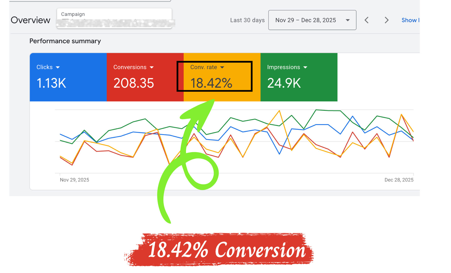Google Ads Conversion Results